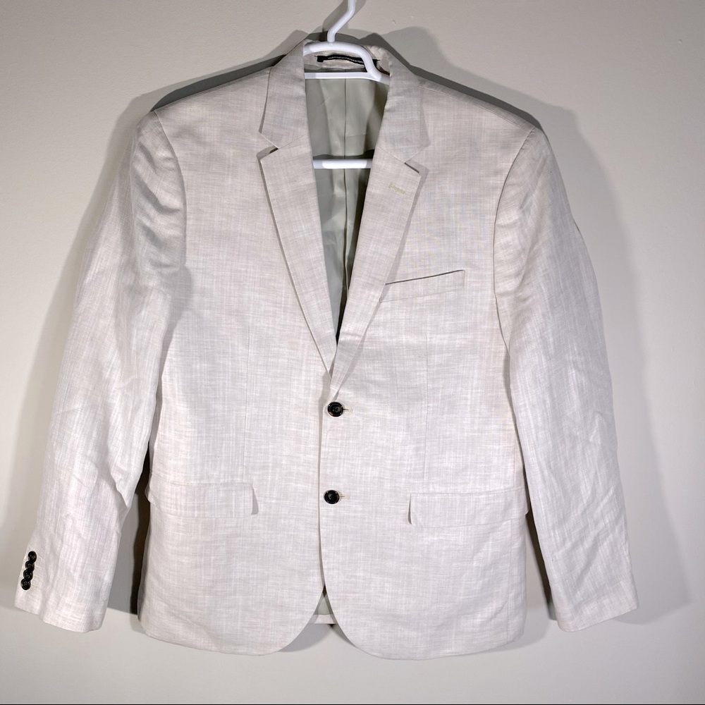 Men’s H&M Linen Blend Creme Colored Sports Jacket